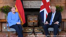 London | Angela Merkel bei Boris Johnson