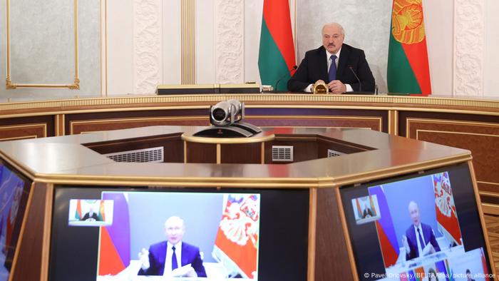 Videokonferenz zwischen Lukaschenko und Putin Videokonferenz zwischen Lukaschenko und Putin