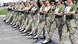 Ukrainian female soldiers march in heels Ukrainian female soldiers march in heels