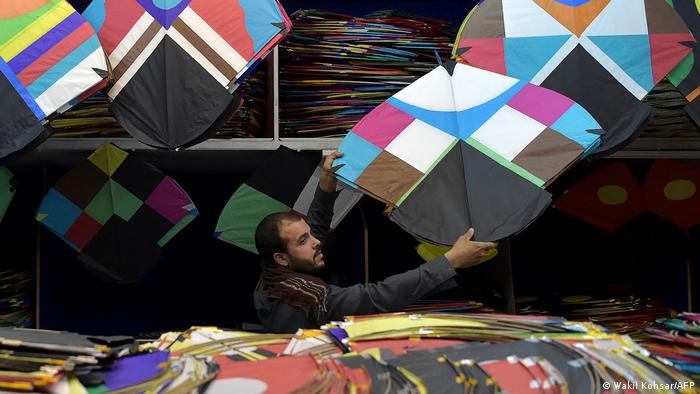 A kite salesman in Kabul