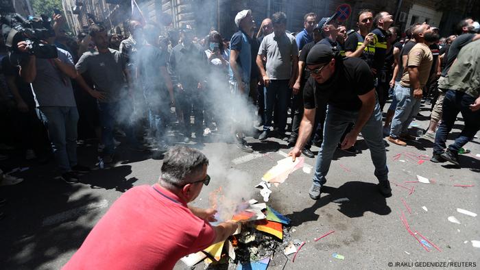 Georgien Tiflis Ausschreitungen vor Pride-Parade