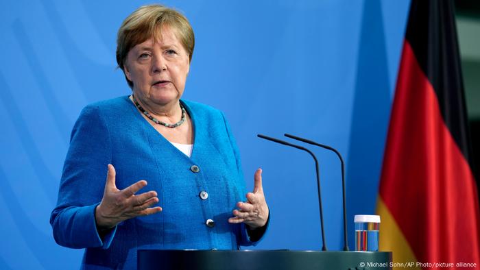 Gjermani | Samiti Virtual i Ballkanit Perëndimor | PK Angela Merkel
Angela Merkel në konferencën për shtyp në fund të Samitit të Ballkanit Perëndimor më 5 korrik 2020 në Berlin