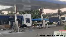A filling station at Mbabane, Eswatini owned By a Bangladeshi expat vandalised during recent unrest
Copyright: Bodruzzaman Chowdhury