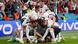 Pemain Inggris merayakan gol kapten mereka Harry Kane dalam laga semifinal Euro 2020, Kamis (08/07) Pemain Inggris merayakan gol kapten mereka Harry Kane dalam laga semifinal Euro 2020, Kamis (08/07)