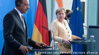 Mohamed Bazoum et Angela Merkel