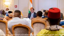 8.7.2021, Berlin
Treffens zwischen dem Präsidenten Mohamed Bazoum von Niger und seinen in Deutschland lebenden Mitbürgern