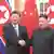 Presidentes Xi Jinping e Kim Jong-un apertam-se as mãos