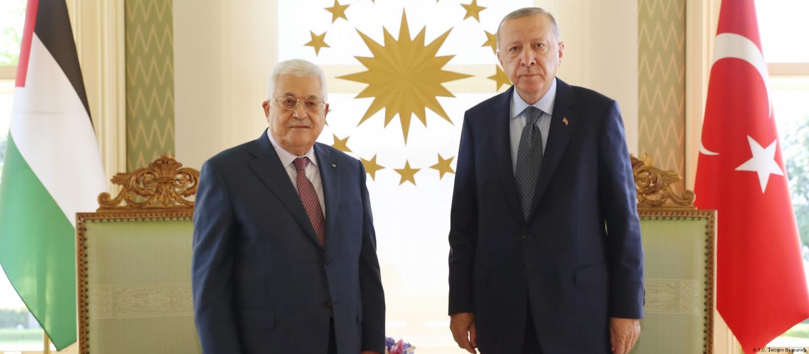 Filistin lideri Mahmut Abbas (solda) ve Cumhurbaşkanı Recep Tayyip Erdoğan