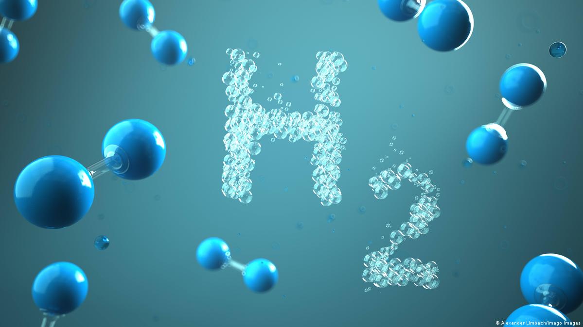 Hydrogen H2 Droplet Bubble Logo Design Royalty Free Vector