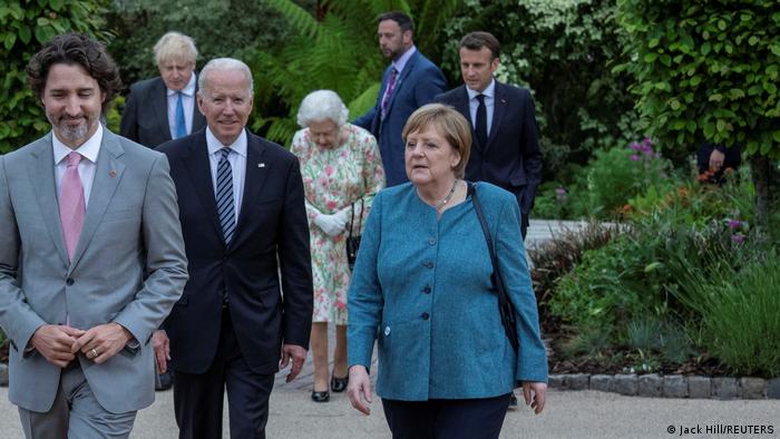 Susret Joe Bidena i Angele Merkel na susretu G7 u Cornwallu