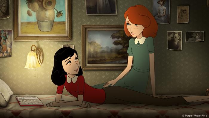 Ana Frank y su alter ego Kitty cobran vida en la vívida película de animación de Ari Folman.