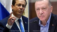 Kombo-Bild Isaac Herzog und Recep Tayyip Erdoğan