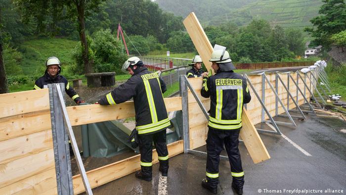 Überschwemmung nach Unwetter in der Eifel