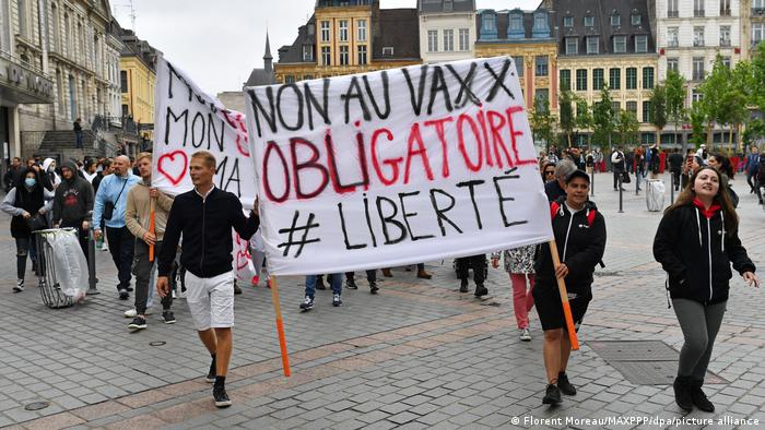Coronavirus protest in France