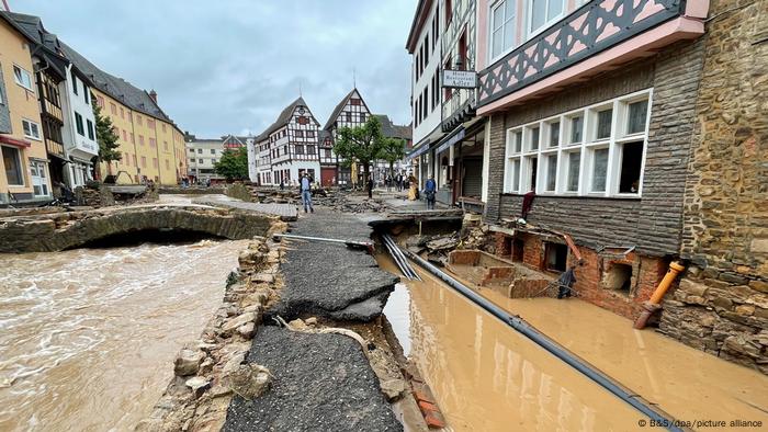 Flood damage in North Rhine-Westphalia