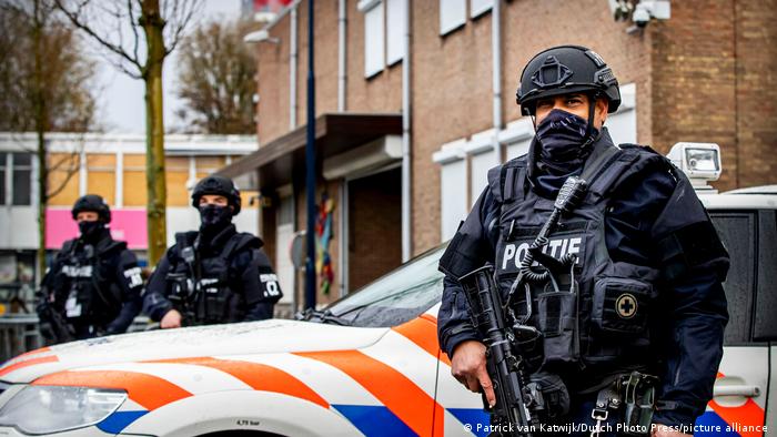 La Policía holandesa vigila una audiencia contra la mafia en el caso Marengo