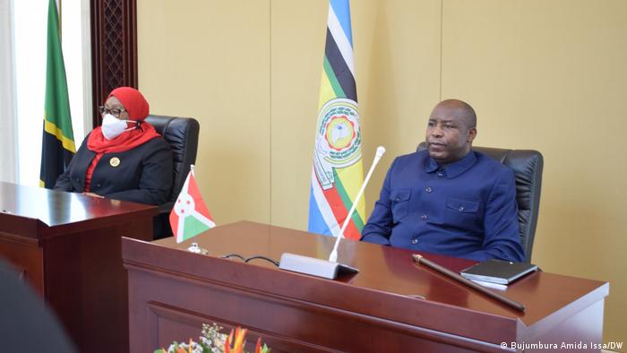 Burundi Bujumbura | Evariste Ndayishimiye, Präsident & Samia Suluhu Hassan, Präsidentin
