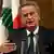 Picture of Riad Salameh speaking during a press conference in 2019.