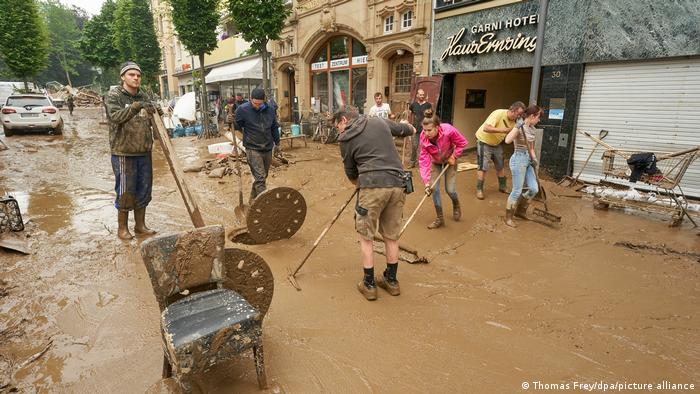 Floods in western Germany, clean up effort in Bad Neuenahr