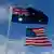 Флаги Австралии и США
