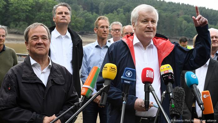 Deutschland Euskirchen | Nach dem Unwetter | Horst Seehofer Deutschland Euskirchen | Nach dem Unwetter | Horst Seehofer