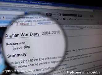 Wikileaks网上发表阿富汗战争秘密文件