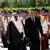 بشار اسد، رئیس‌جمهور سوریه (راست) و ملک عبدالله، پادشاه عربستان، روز پنجشنبه در دمشق؛ این دو جمعه با هم عازم بیروت شدند