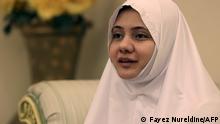 16/07/2021***
Pakistani pilgrim Bushra Ali Shah, 35, speaks during an interview before departing to Hajj, for the first time without a male guardian, at her home in Saudi Arabia's Red Sea coastal city of Jeddah, on July 16, 2021. - The hajj ministry has officially allowed women of all ages to make the pilgrimage without a male relative, known as a mehrem, on the condition that they go in a group. (Photo by Fayez Nureldine / AFP)