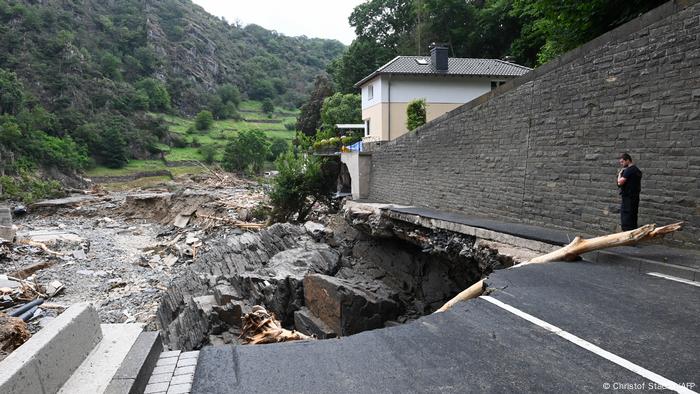 Devastation caused by the floods in the city of Altenahr, Rhineland-Palatinate, western Germany