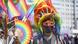 Una reina drag en la marcha del Orgullo de Berlín, en 2023. Una reina drag en la marcha del Orgullo de Berlín, en 2023.
