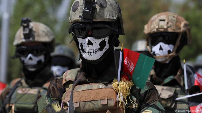 New Afghan Army Special Forces attend their graduation ceremony after a three-month training program at the Kabul Military Training Centre