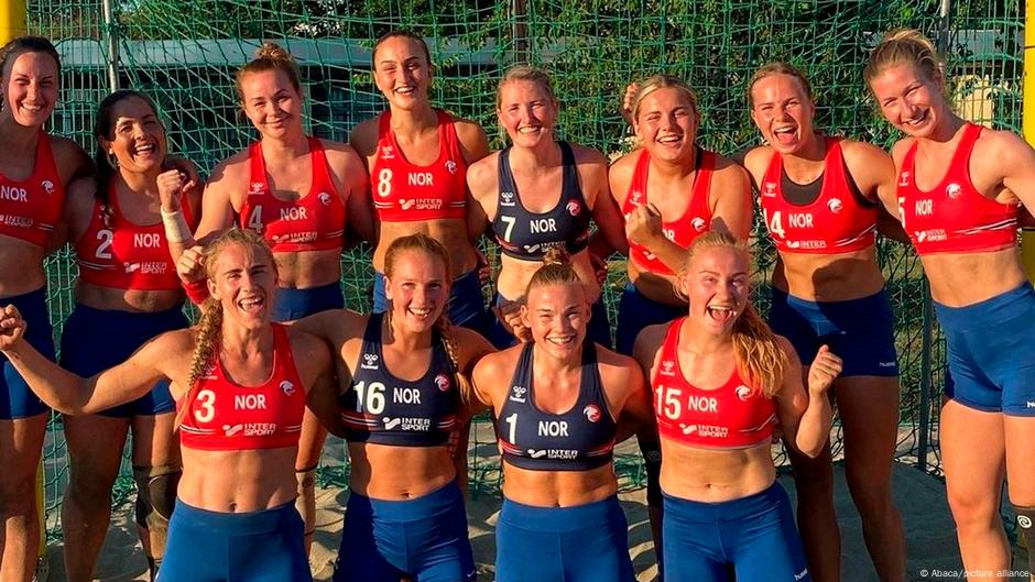 Bulgarien Handballspielerinnen für die Ablehnung von Bikini-Uniformen bestraft