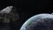 asteroide y Tierra en el espacio asteroide y Tierra en el espacio