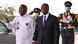 Ivory Coast President Alassane Ouattara (C) poses with former President Laurent Gbagbo (L). Ivory Coast President Alassane Ouattara (C) poses with former President Laurent Gbagbo (L).