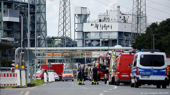 Services de police et de secours à Chempark, Leverkusen