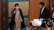 TEHRAN, IRAN - JUNE 21: Iranian President-Elect Ebrahim Raisi holds a press conference at Shahid Beheshti conference hall in Tehran, Iran on June 21, 2021. Fatemeh Bahrami / Anadolu Agency