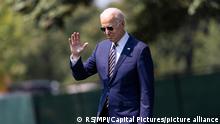 US President Joe Biden departs the White House for Lehigh Valley, Pennsylvania, where he will tout his infrastructure package, in Washington, DC, USA, 28 July, 2021. CAP/MPI/RS ©