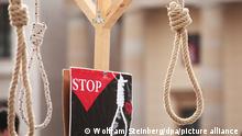 Deutschland Berlin | Gegen die Todesstrafe | Aktion gegen Folter