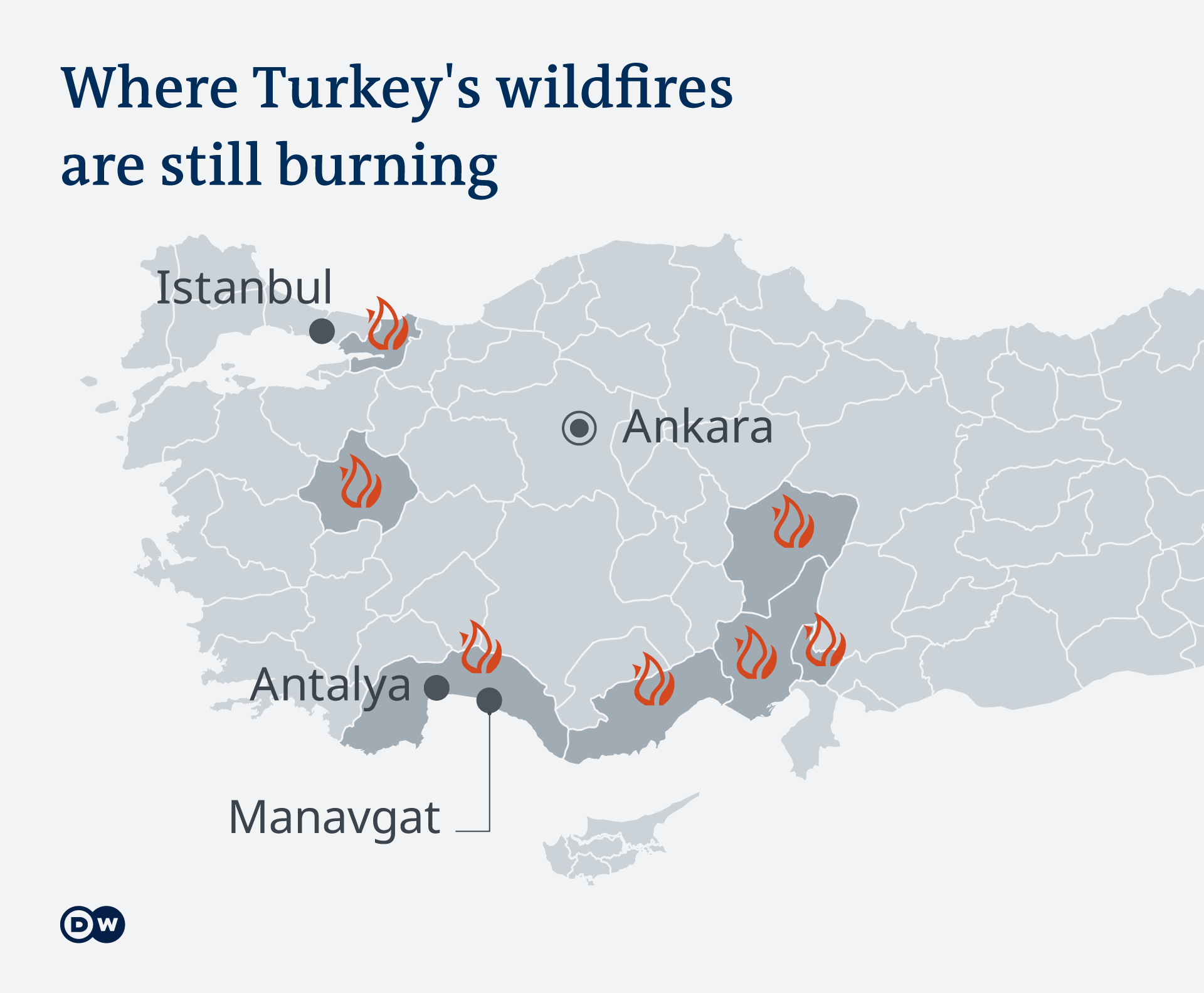 turkey wildfires erdogan declares coastal regions disaster areas news dw 31 07 2021