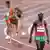 Niyonsaba lors après la course de 5000 m lors des JO de Tokyo 2020