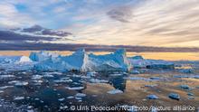 Icebergs near Ilulissat, Greenland. Climate change is having a profound effect in Greenland with glaciers and the Greenland ice cap retreating. (Photo by Ulrik Pedersen/NurPhoto)