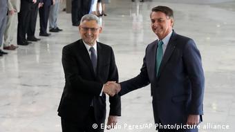 Brasilien Präsident Jair Bolsonaro empfängt den Präsidenten von Cabo Verde Jorge Carlos Fonseca