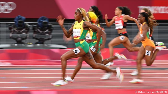 Jamaican sprinter Elaine Thompson-Herah.