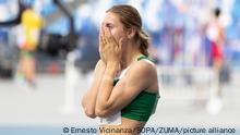 July 11, 2019 - Napoli, Campania, Italy - TSIMANOUSKAYA Krystsina of Belarus first classified in the Women's 200m Final during day 10 of the Napoli 2019 Summer Universiade. (Credit Image: © Ernesto Vicinanza/SOPA Images via ZUMA Wire