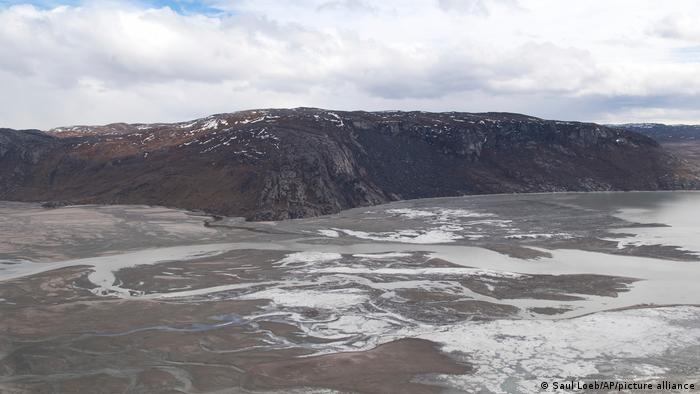 Retroceso del hielo visto en mayo de 2021 cerca de Kangerlussuaq