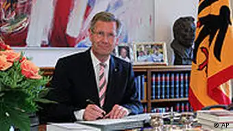 Deutschland Bundespräsident Christian Wulff Fototermin