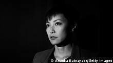 MELBOURNE, AUSTRALIA - SEPTEMBER 04: (EDITORS NOTE: This image has been converted to Black and White) Cantopop star turned political activist Denise Ho Wan-see, also known as HOCC poses for a portraitat the conclusion of the Be Water: Hong Kong v China event at Melbourne City conference centre on September 04, 2019 in Melbourne, Australia. The event was held to discus the current crisis in Hong Kong and the future of the city. (Photo by Asanka Ratnayake/Getty Images)