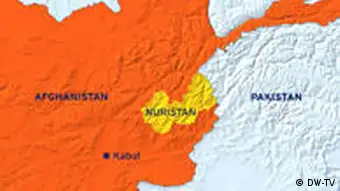 Afghanistan Nuristan Pakistan Karte