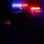 Lights flashing on a police car