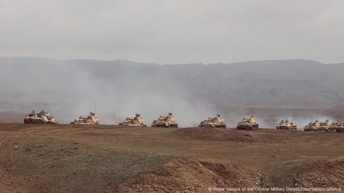 Russische Panzer in Tadschikistan, Juli 2021 